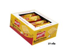 บิสชินบัตเตอร์โคโคนัท 27 กรัม แพ็ค 12 ชิ้น