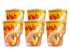 มาม่าคัพเส้นหมี่ต้มยำกุ้ง  แพค 6 ถ้วย