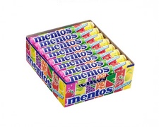 เมนทอสแท่ง10บ. รสเรนโบว์ 12 ชิ้น
